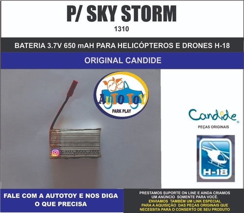 Sky Storm 1310- H-18- Candide - Bateria 3.7/ 650mah Original