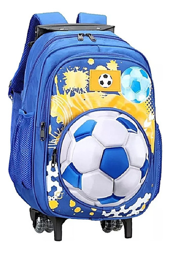 Mochila Trendy Infantil Carrito 3d Futbol Niño - Colores