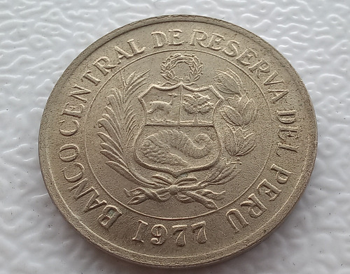 Moneda Colección 5 Soles De Oro Tupac Amaru 1977 (Usado)