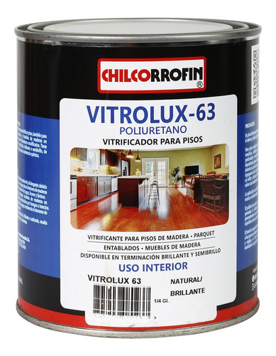 Barniz Vitrolux 63 Natural Brillante 1/4gl Chilcorrofin