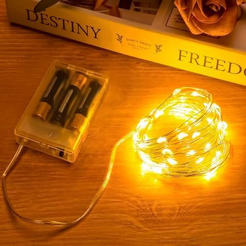Luces De Hadas Que Funcionan Con Pilas, 1 Paquete De 50 Mini