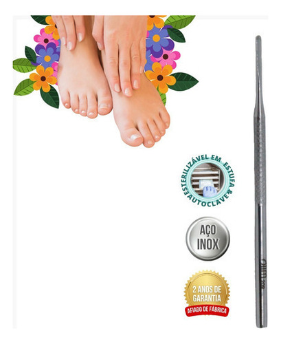 Bisturí estrecho de acero inoxidable No. 209 para podología de pedicura