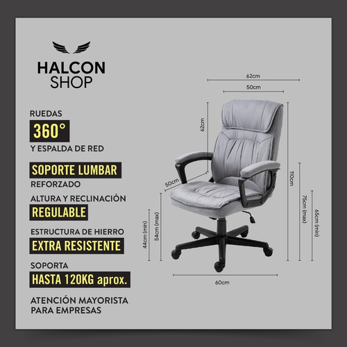 Imagen 2 de 10 de Silla Sillón Oficina Ergonómica Escritorio Pc Gamer Cuotas