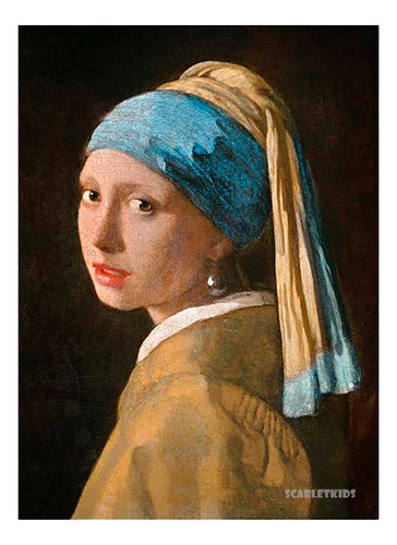 Imagen 2 de 7 de Puzzle Rompecabezas 1000 Pzas La Joven De La Perla Vermeer