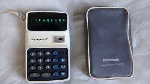 Calculadora Eletrônica Panasonic Modelo Je850u Vintage