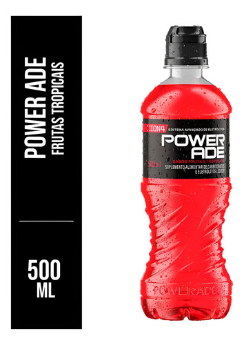 Powerade Frutas Tropicais 500ml Kit Com 20 Unidades