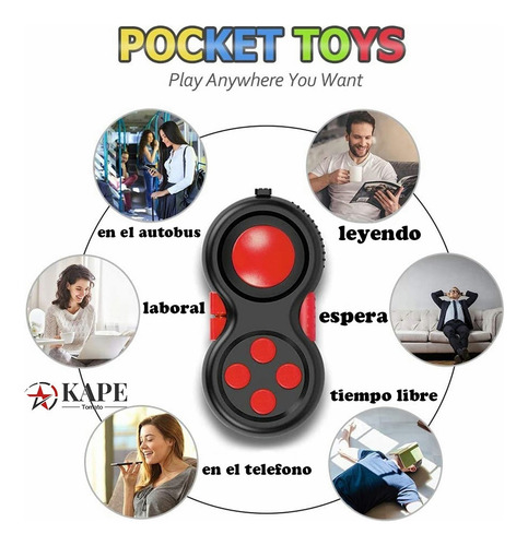 Fidget Cube - Juguete Antiestrés, 3 Unidades