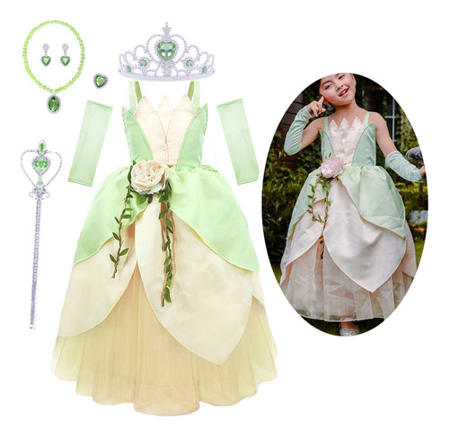 1 Disfraz De Princesa Tiana For Cosplay De Princesa Y Rana