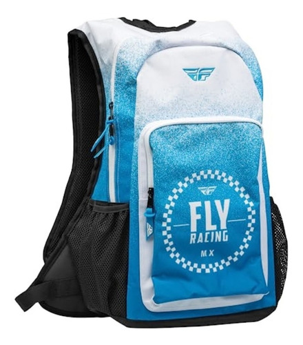 Mochila Fly Motocicleta Jump Pack Azul Cielo