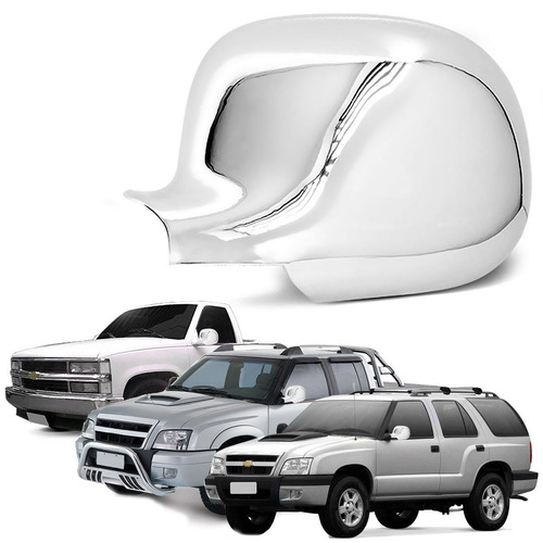 Imagem 1 de 5 de Aplique Capa Cromad Retrovisor Esquerdo S10 Blazer Silverado