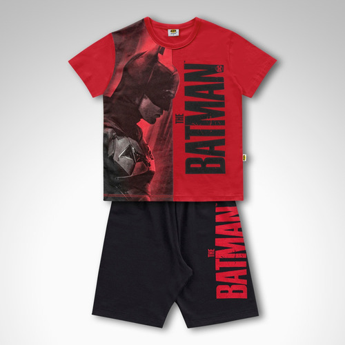 Conjunto Infantil Batman Camiseta E Bermuda Fakini  03539