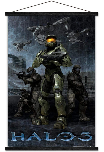 Halo 3 - Póster De Pared Master Chief Con Marco Magné...