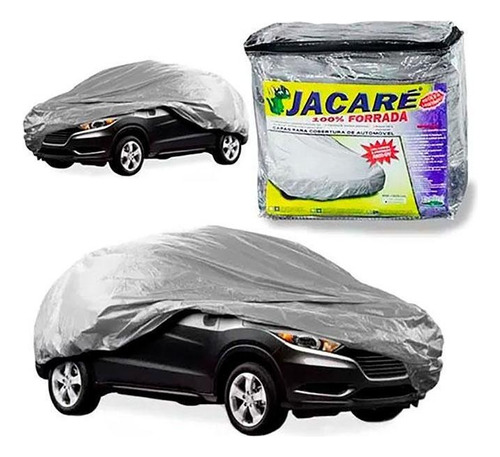 Capa Cobrir Carro Tamanho M 100% Forrada Impermeável Anti-uv Marca Jacare