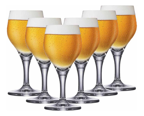 Jogo Copos Ritzenhoff Cerveja Premium M Cristal 360ml 6 Pcs Cor Transparente