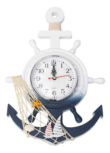 Homoyoyo Winomo Reloj De Pared Con Ancla De Barco, Estilo Me