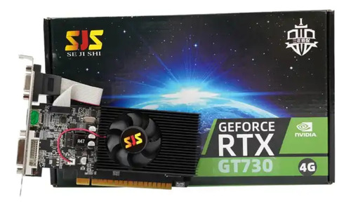 Placa De Vídeo Nvidia Geforce 700 Series Gt 730 Gt730lp-4gd3-c 4gb Sjs