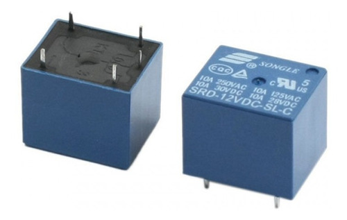 Rele Relay Srd 12 1 Polo 2 Posiciones 12 V Songle 250vac 10a