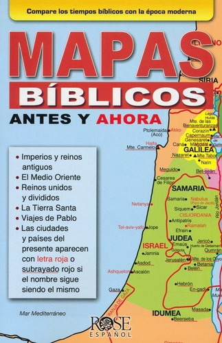 Mapas Bíblicos Antes Y Ahora (folleto)