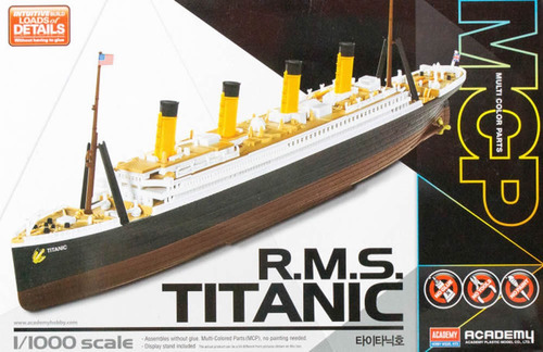 Miniatura Titanic Academy 1/1000 P/ Montar Peças Coloridas