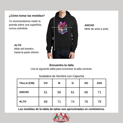 Sudadera Para Hombre Hoodie Lucha Libre Aaa Orígenes