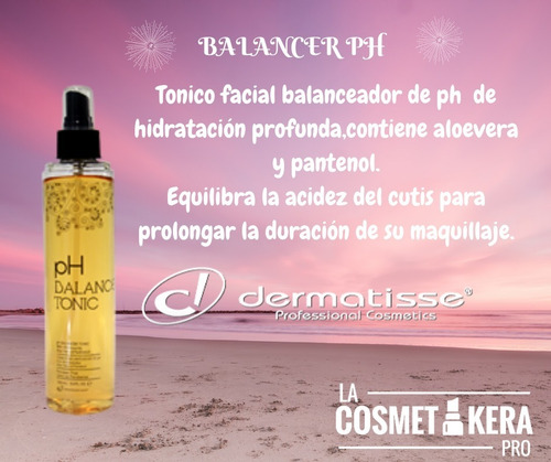 Tonico Balanceador De Ph Dermatisse 250ml. Paraben Free.