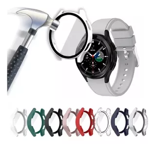 Case Con Cristal Templado 9h Para Galaxy Watch 4 / 4 Classic