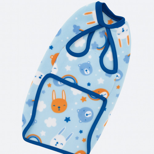 Poncho Polar Chaleco Estampado Perros Ropa Invierno Abrigo Talle 7 --- Conejitos