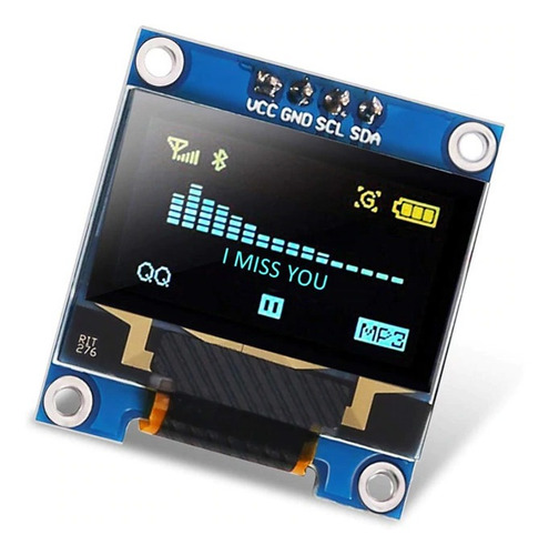 Display Oled De 128 X 64 Pixeles Controlable Por I2c