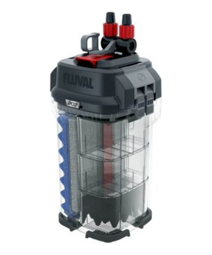 Filtro canister Fluval F207 con capacidad máxima de 220L,