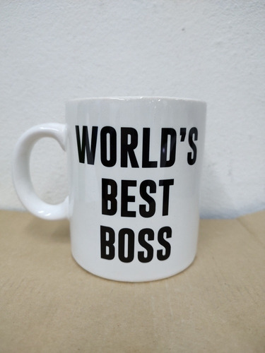 Taza Ceramica Worlds Best Boss Serie The Office Belgrano
