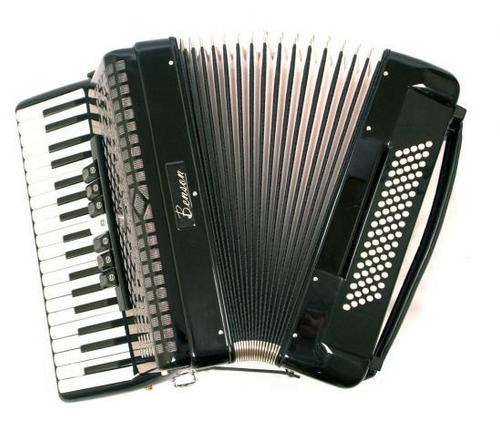Acordeon Sanfona Benson 80 Baixos Preto Sólido Bac80-7sbk