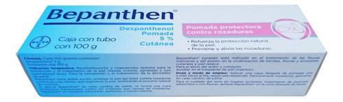 Crema Bepanthen 5% Pomada Contra Rozaduras Tubo Con 100g