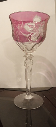 Copa De Cristal Rosado 