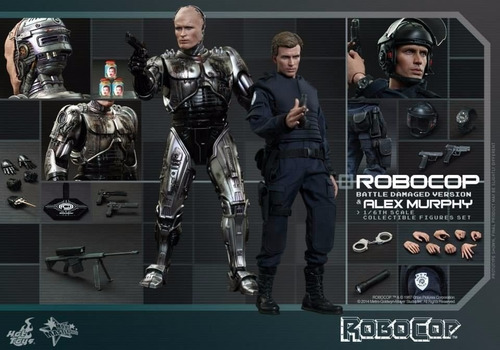 Robocop & Alex Murphy Battle Damaged Version Hot Toys Filme