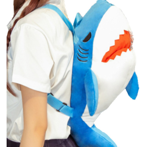 Mochila Infantil De Peluche Shark Backpack