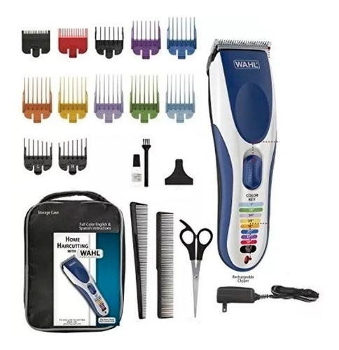 Imagen 3 de 11 de Máquina Cortar Pelo Wahl Colorpro Cordless 20 Piezas
