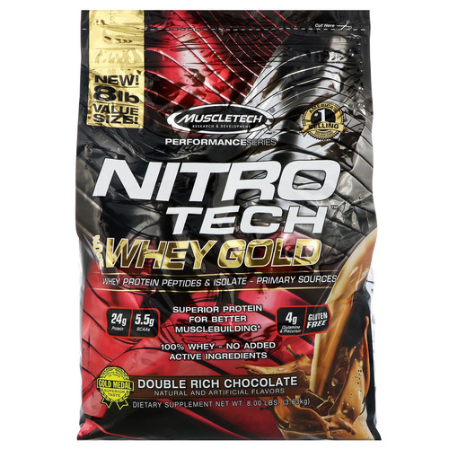 Muscletech Nitro Tech 100 Whey Gold Doble De Rico