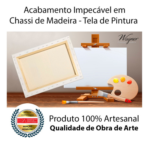 Quadro Papa Leão - Foto Oficial - Tela Canvas 30x44cm Luxo Moldura Branca