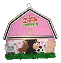 Comprar Piñata Granja De Zenón Rosa Animales De La Granja Nena Rosa Claro Granja De Zenon Animalitos Grande