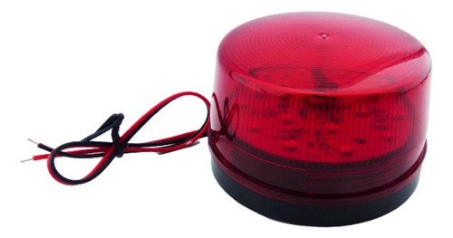 Baliza 15 Led Strobo Mini De Luz Roja 12v