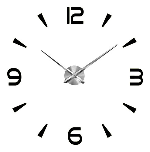 Reloj De Pared Decorativo De Negro