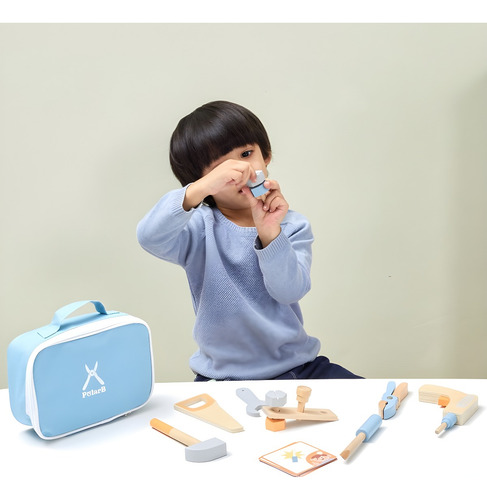 Set Juego Didactico Herramientas Carpintero Infantil Madera