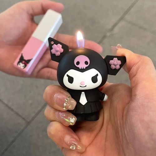 Encendedor Hello Sanrio-kuromi 3d Tipo Funko Flama Potente