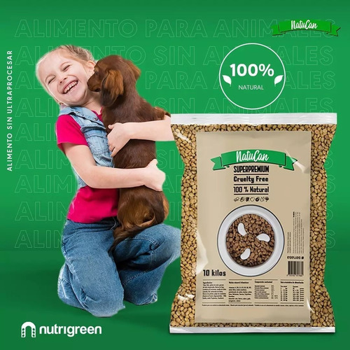 Imagen 6 de 9 de Alimento Balanceado Vegano Super Premium Perros Natucan 20kg