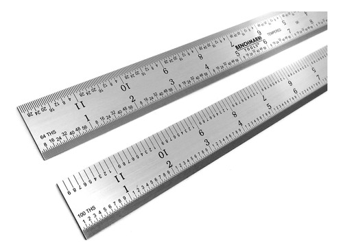 Regla Maquinista Benchmark Tools 466637 30 Cm Acero Inoxidab Color