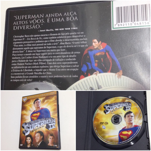 Imagem 5 de 10 de Combo Box Dvd Superman Superhomem - 5 Dvds + Lata Exclusiva