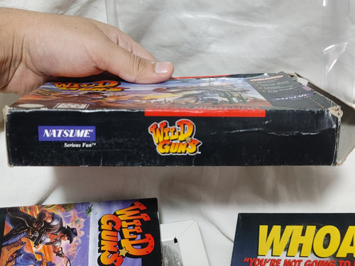 Súper Nintendo Wild Guns Snes Original Completo En Caja Gris (Usado)