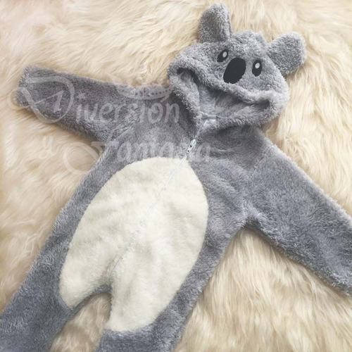 Imagen 4 de 6 de Enterito Peluche Koala Para Bebé Hasta 18 Meses