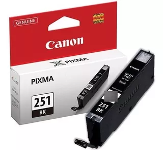 Cartucho Original Canon 251bk Cli-251bk Mg6320 Mg6420 Mx922