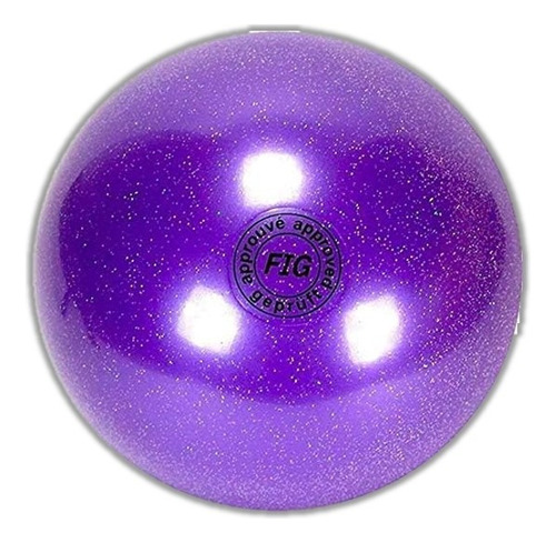 Bola Pelota Gimnasia Rítmica Jogger 19 Cm 420gr Escarchada 